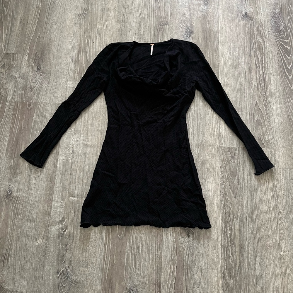 Free People Cowl Neck Mini Dress